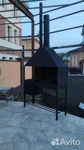 Мангал с вытяжкой. Мангал профессиональный