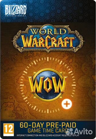 World of Warcraft Подписка 60 дней тайм-карт