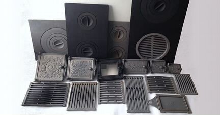 Чугунное печное литье (плиты, дверцы, колосники)