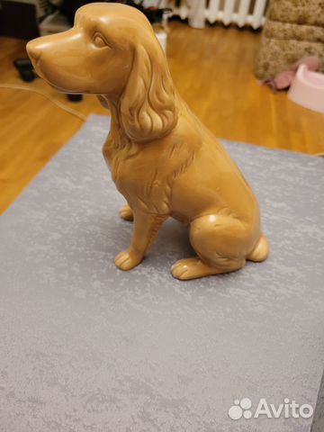 Керамическая статуэтка собака, не маленькая
