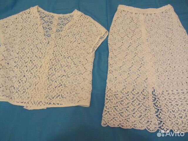 Кружево хлопок костюм р 48/50