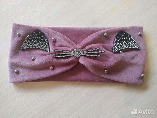 Велюровая повязка на голову (46-50)