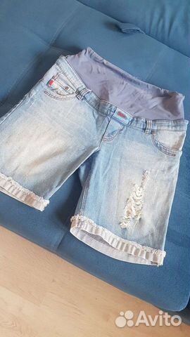 Джинсовые шорты для беременных