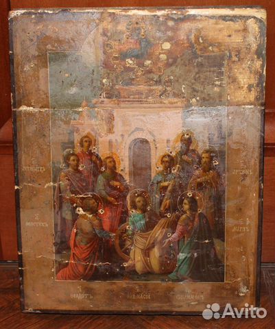 Икона Девять мучеников Кизических