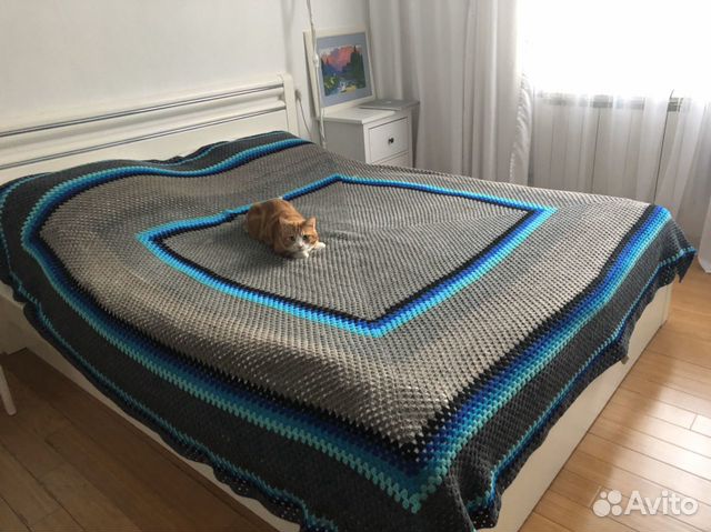 Плед ручной работы 220х220