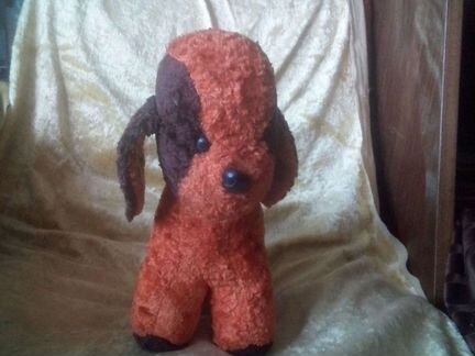 Плюшевая собачка СССР