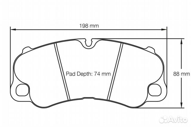 Pagid Колодки тормозные Porsche передние, состав R