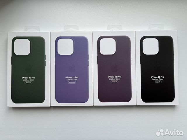 Чехол кожаный для iPhone с MagSafe