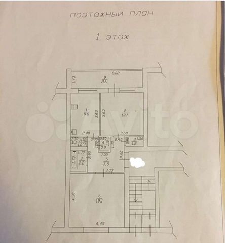 2-к. квартира, 62,4 м², 1/2 эт.