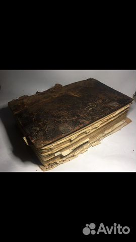 Старинная антикварная церковная книга 18-19 век