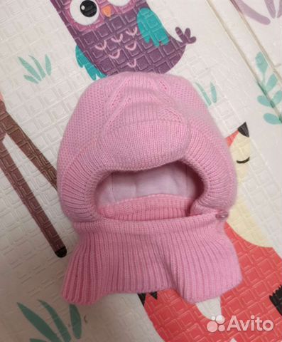 Зимняя шапка капор Журавлик 38-40 для девочки