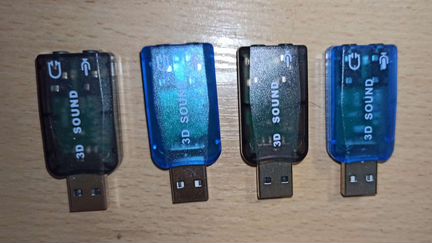 Внешняя USB звуковая карта для ноутбука, компьютер