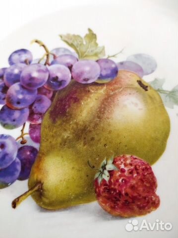 Тарелка фрукты антикварная