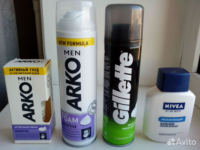 Набор для бритья(пена,крем,бальзам после бритья)