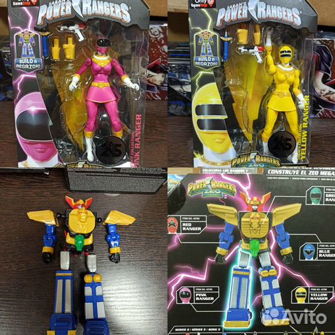 Фигурки Power Rangers Zeo Legacy Pink, Yellow, Meg