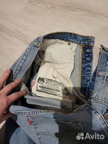 Мужские джинсы levis 501 размер 33/34 США