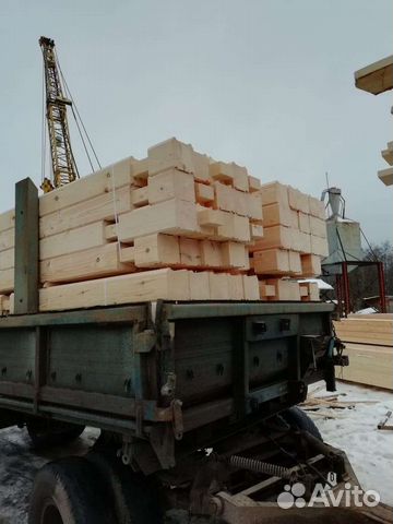 Профилированный брус с чашами