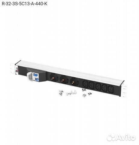 Блок розеток цмо Rem-32, 1U, R-32-3S-5C13-A-440-K