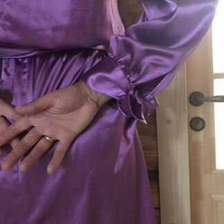 Платье шёлк ручная работа 48-50рр