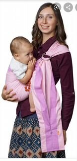 Слинг Чудо чадо с кольцами. Лён