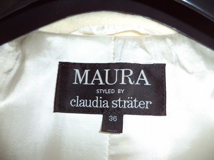 Пальто claudia strater Maura цвет слоновой кости
