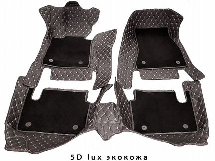 5D Коврики из эко кожи с ворсом 3D