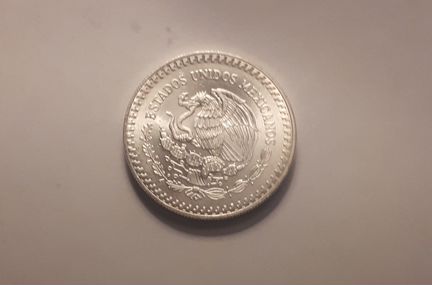 Монета мексика либертад(31,1,libertad) 1992,серебр