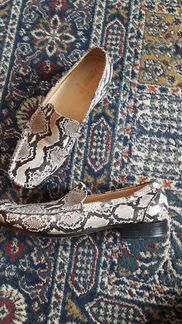 Мокасины из натурального питона