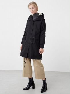 Чёрная парка Mango Marcos