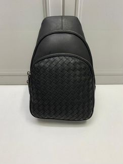 Новая мужская плечевая сумка Bottega Veneta черная