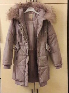 Зимнее пальто для девочки, 146