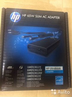 Блок питания ноутбука HP 65w slim adapter
