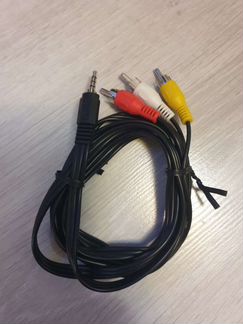 Шнур кабель 3 RCA - Jack 3.5 mm