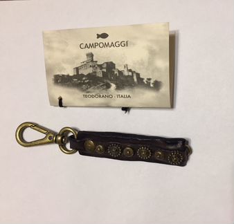 Брелок Campomaggi кожаный с украшениями