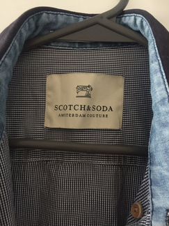 Рубашка denim Scotch&Soda Amsterdam Couture серая