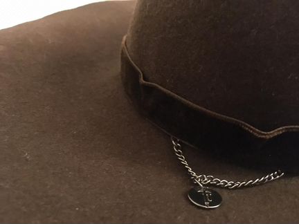 Шляпа с широкими полями Tru Trusardi коричневая