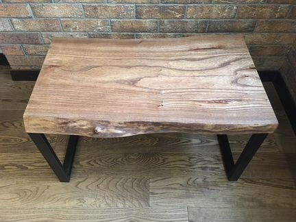 Столик журнальный, кофейный массив слэб