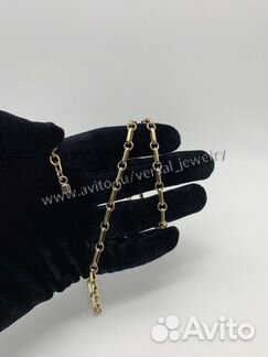 Цепочка из белого и желтого золота 585