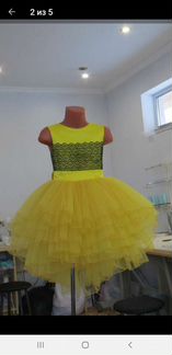 Нарядное платье для девочки 116-122