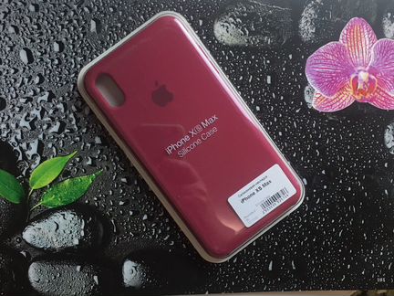 Чехол на iPhone XS Max Вишневый