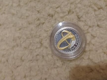 Монета 1 фунт Елизавета II мост тысячелетия 2008