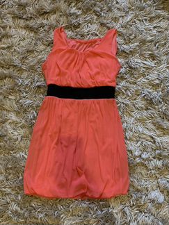 Коралловое платье