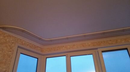 Карниз для полуэркеров и эркеров для штор 4 метра