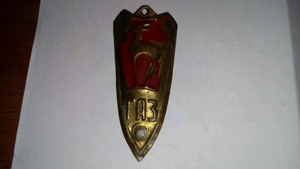 Шильдик, эмблема, знак велосипеда Школьник Г А З