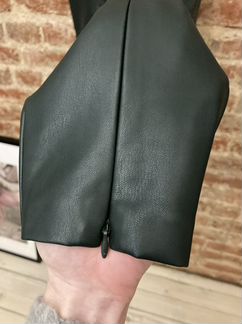Брюки кожаные Zara