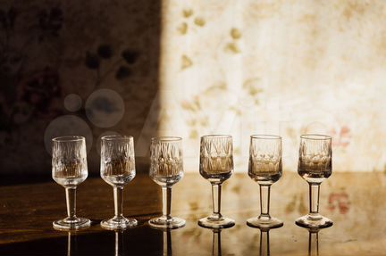 Хрусталь Рюмки Бокалы Фужеры Богемия 2 набора