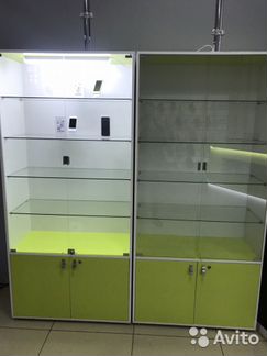 Витрина цвет лайм