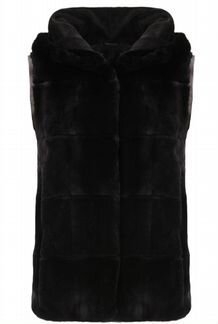 Пуховик кожа+мех