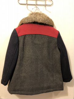 Пальто детское с мехом (кролик), 90 р-р