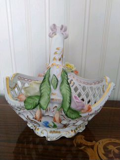 Корзина прорезная Herend kitti. Номерная